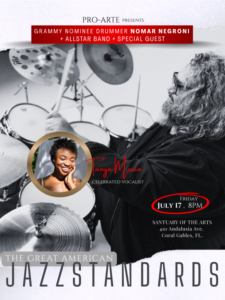 NOMAR NEGRONI EN CONCIERTO • 17 DE JULIO • SANCTUARY OF THE ARTS, CORAL GABLES