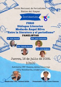 Diálogos Literarios Medardo Ángel Silva “Entre la literatura y el periodismo”