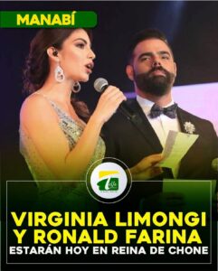 Virginia Limongi, junto al carismático y experimentado animador, Ronald Farina, serán las estrellas encargadas de conducir la gala