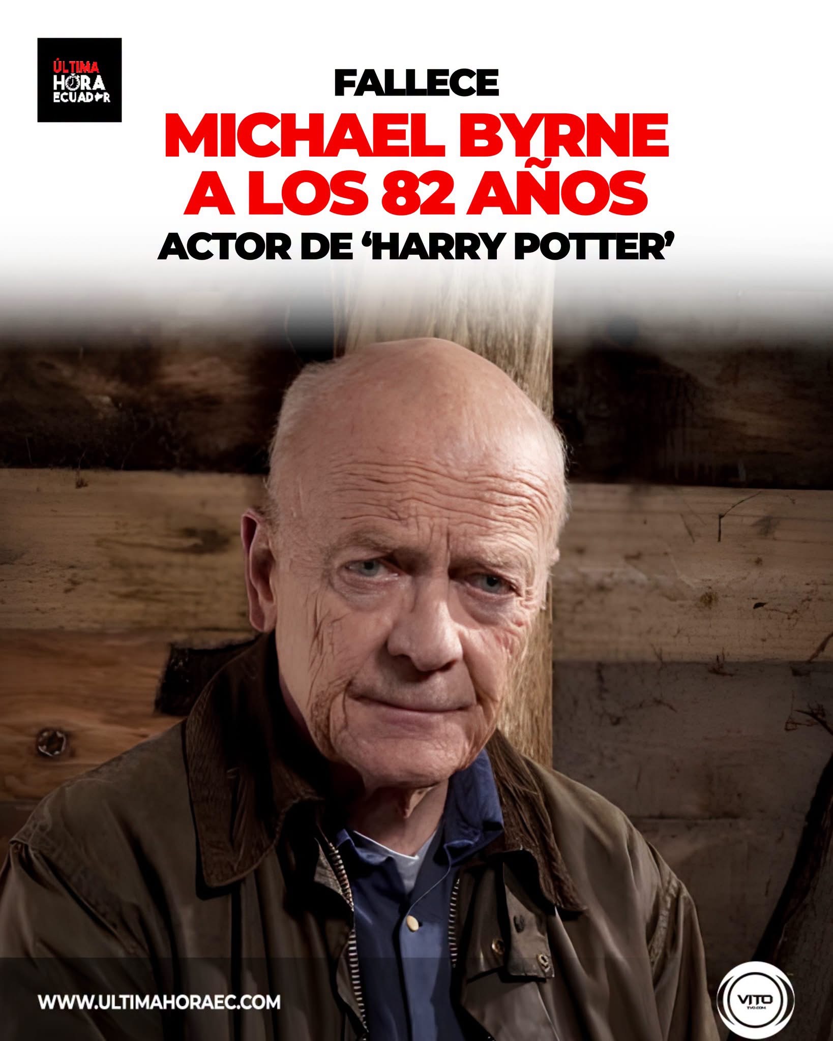 Falleció a los 82 años el actor británico Michael Byrne