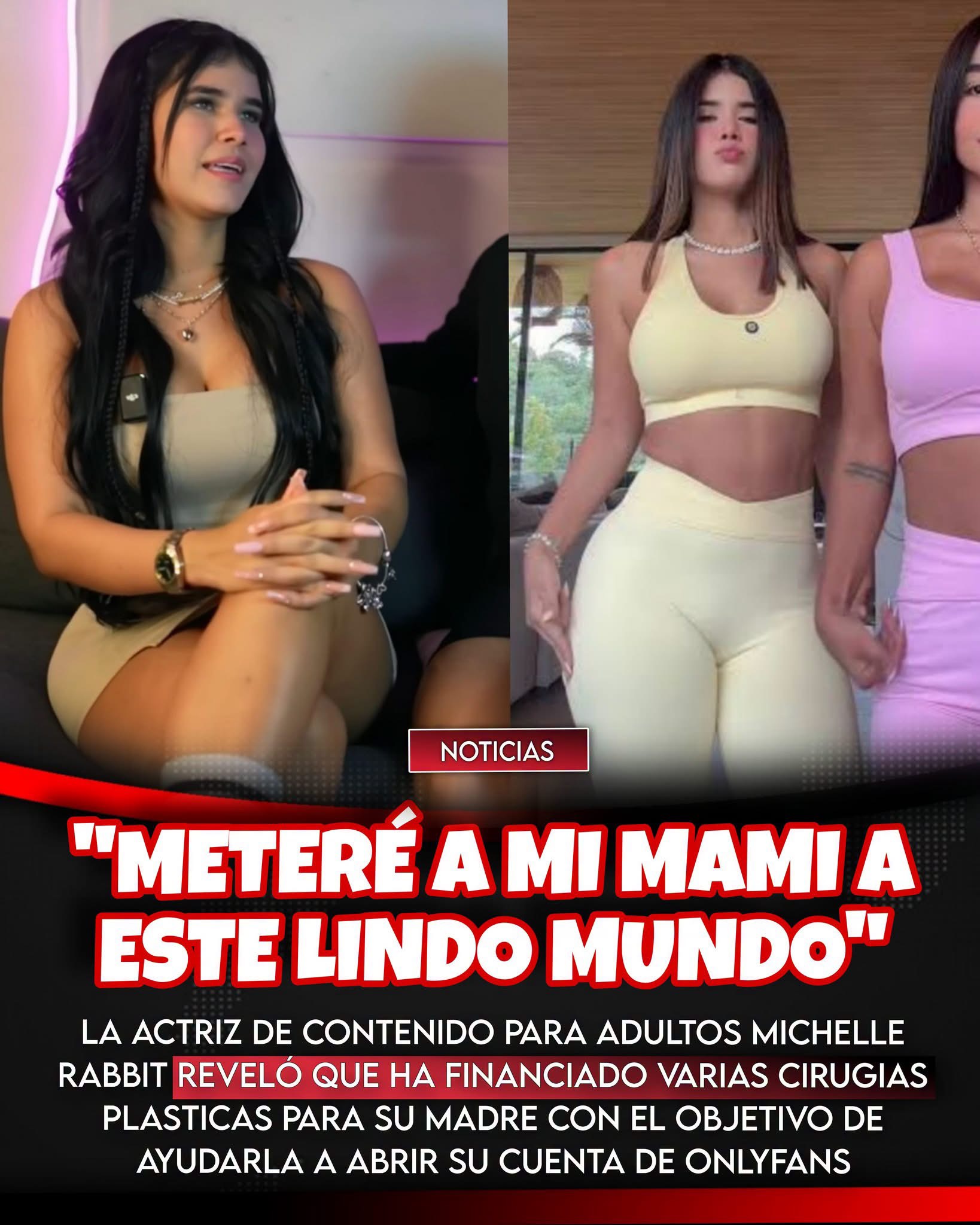 Operaciones estéticas para su madre con el fin de ayudarla a iniciar su perfil en OnlyFans
