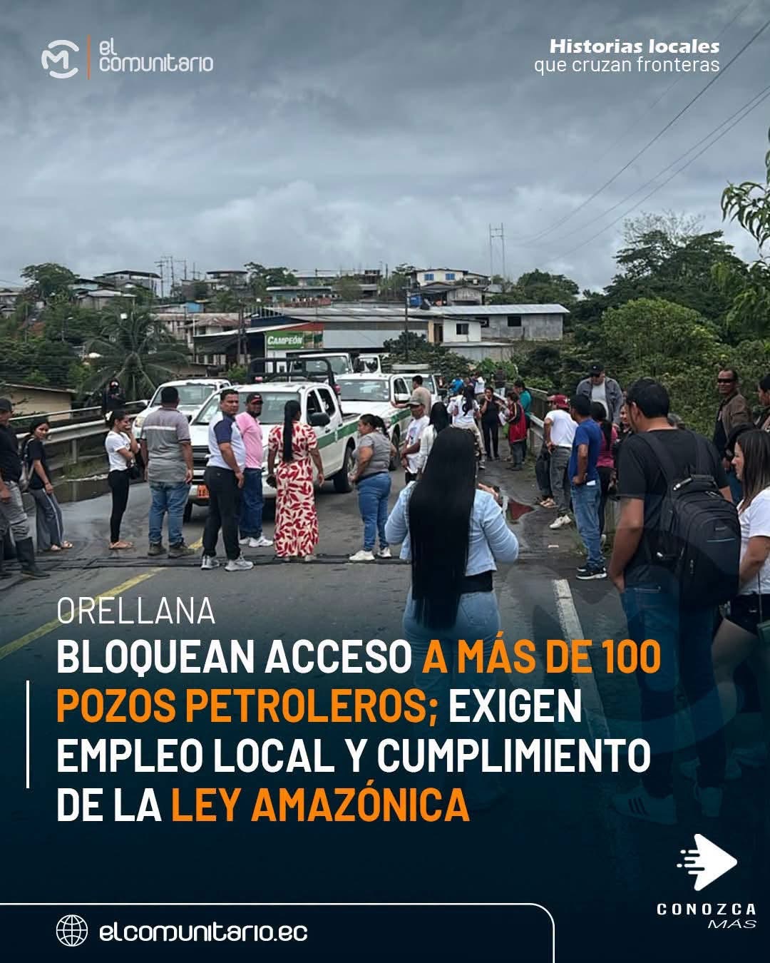 Comunidades amazónicas bloquean acceso al bloque 61 en Orellana