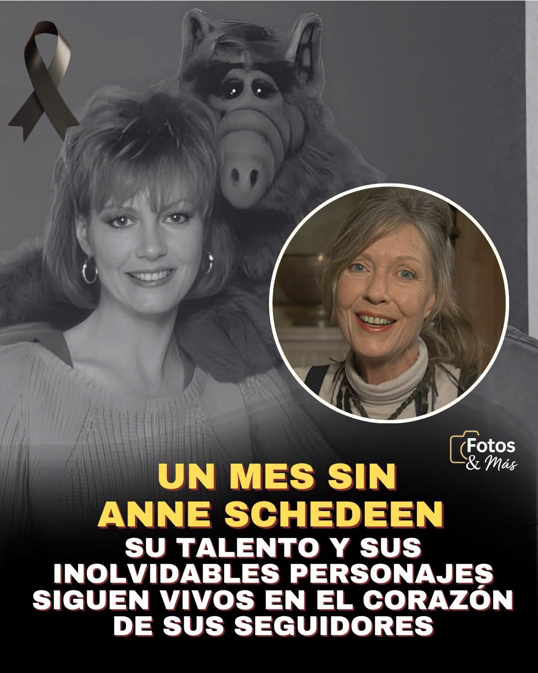 Hoy se cumple un mes desde que se conoció el fallecimiento de Anne Schedeen