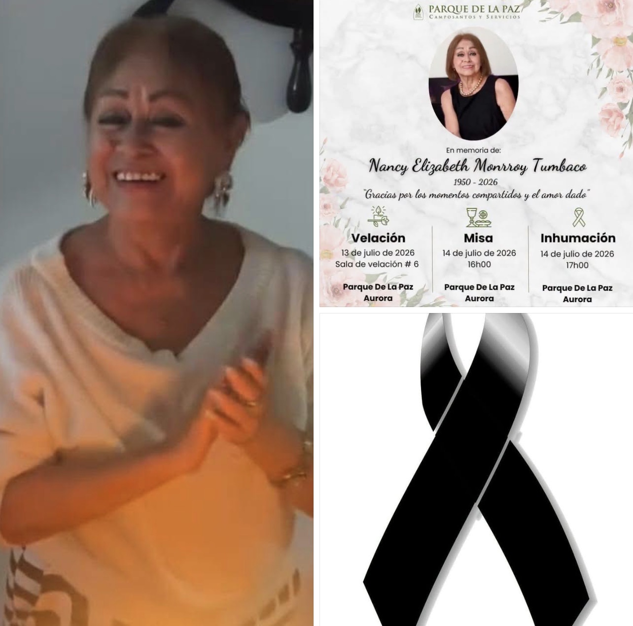 FALLECE NANCY MONROY DE ORTEGA