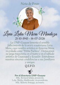 Fallecimiento de la actriz ecuatoriana Livia Mora