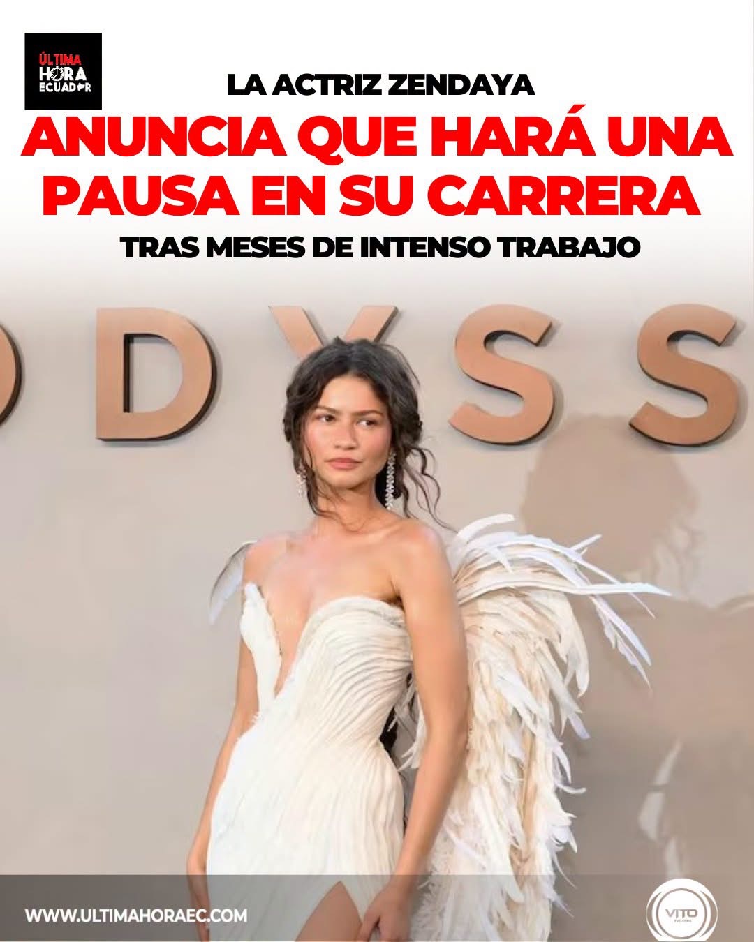 Zendaya anunció que planea hacer una pausa en su carrera