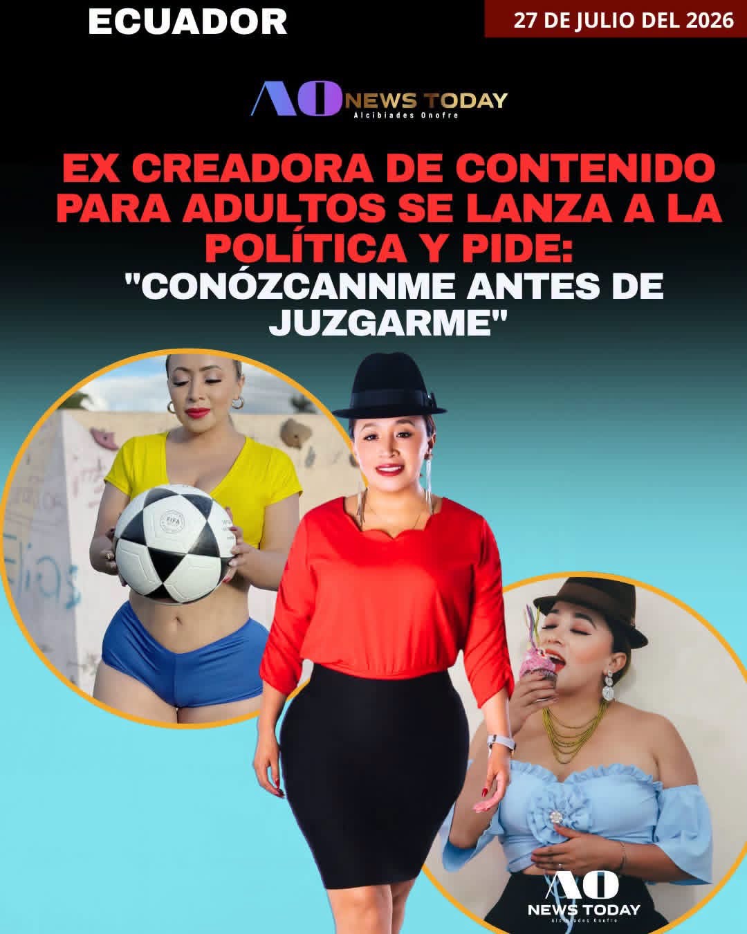 EX CREADORA DE CONTENIDO PARA ADULTOS SE LANZA A LA POLÍTICA Y RESPONDE A QUIENES LE RECUERDAN SU PASADO: “CONÓZCANME PRIMERO”