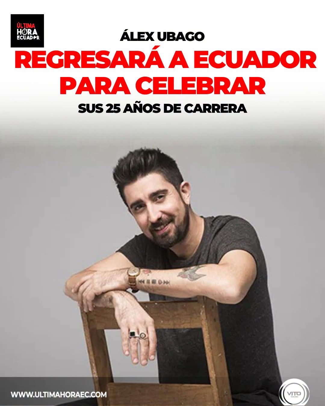 🎤🇪🇸 ¡Álex Ubago regresa a Ecuador!