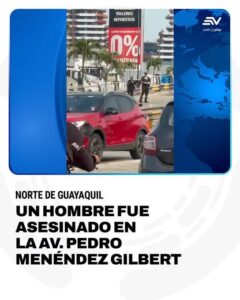 HOMBRE FUE ASESINADO A TIROS SOBRE PASO A DESNIVEL EN LA AV.PEDRO MENÉNDEZ GILBERT, DE GUAYAQUIL