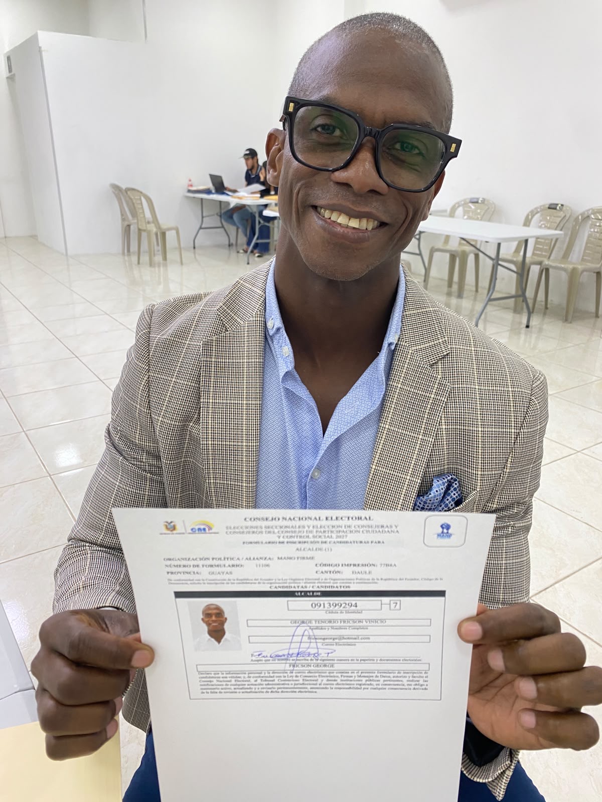 Fricson George busca llegar a la Alcaldía de Daule con experiencia en gestión pública y trabajo territorial