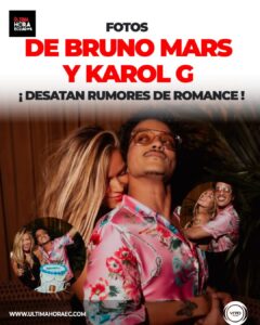 🎶📸 ¡BRUNO MARS Y KAROL G ENCIENDEN LAS REDES CON SUS FOTOS!