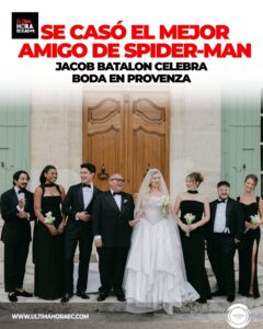 Jacob Batalon, celebró su matrimonio con la diseñadora Veronica Leahov