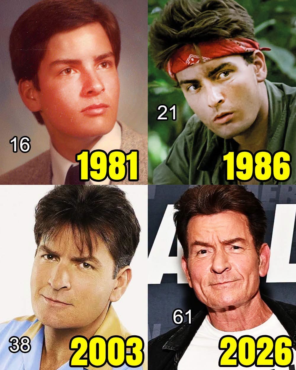 ¡Feliz 61 cumpleaños a Charlie Sheen, nacido el 3 de septiembre de 1965!