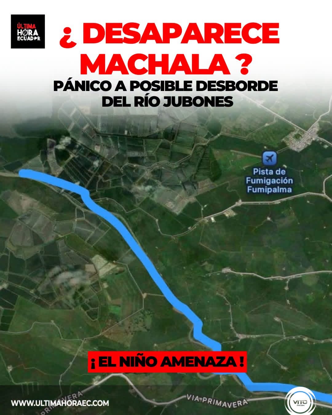 🚨🌧️ Pánico y preocupación se apoderan de Machala ante el temor de un posible desbordamiento del río Jubones