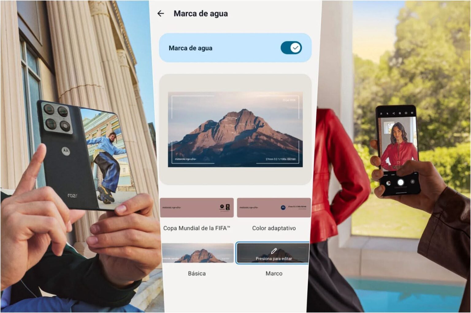LAS MARCAS DE AGUA NUNCA FUERON TAN ATRACTIVAS: ASÍ PUEDES PERSONALIZARLAS EN TU MOTOROLA