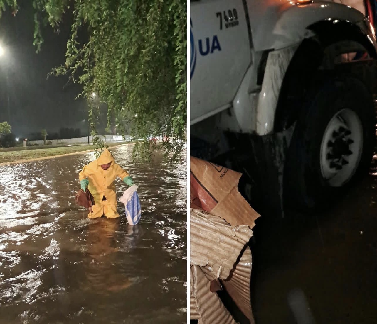 MUNICIPIO DE SAMBORONDÓN Y AMAGUA ATENDIERON AFECTACIONES POR LLUVIAS EN LA PUNTILLA Y RESTABLECIERON ELBOMBEO EN PLAZA BATÁN