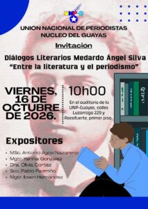 Diálogos Literarios Medardo Ángel Silva “Entre la literatura y el periodismo”