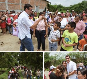 ANDRÉS GUSCHMER LLEGA A RECINTOS DEL GUAYAS CON AYUDA HUMANITARIA PARA FAMILIAS AFECTADAS POR LLUVIAS