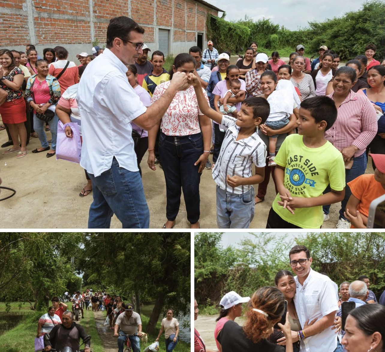 ANDRÉS GUSCHMER LLEGA A RECINTOS DEL GUAYAS CON AYUDA HUMANITARIA PARA FAMILIAS AFECTADAS POR LLUVIAS