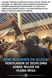 La mujer alcanzó a cubrirse el rostro con las manos